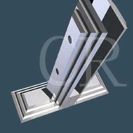 Glass mounting bracket stainless steel casting process